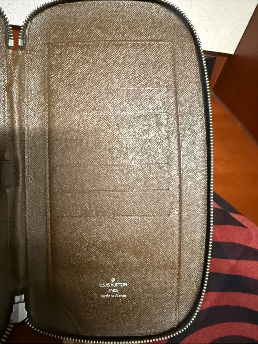 Louis Vuitton Brown Zip-Around Organizer Wallet